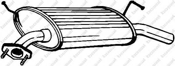 BOSAL 169015 Глушник вихлопних газів кінцевий