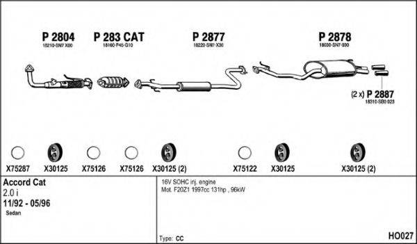 FENNO HO027 Система випуску ОГ