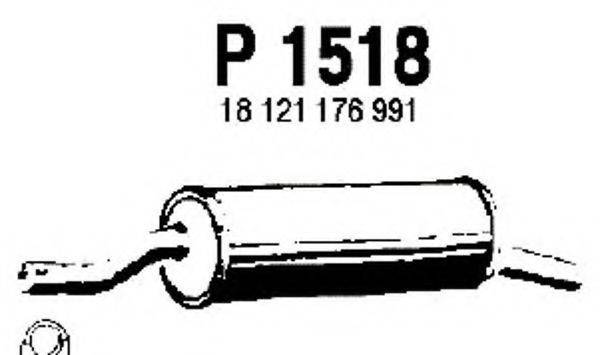 FENNO P1518 Глушник вихлопних газів кінцевий