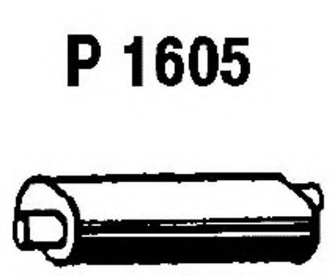 FENNO P1605 Середній глушник вихлопних газів