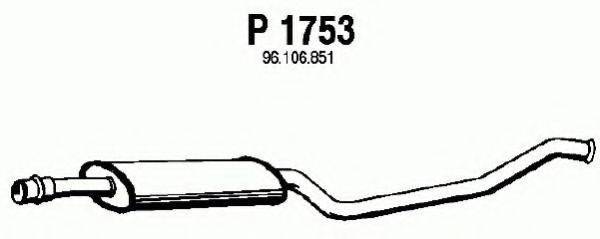 FENNO P1753 Середній глушник вихлопних газів