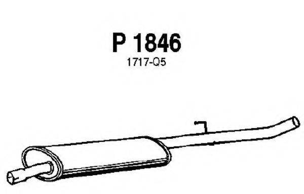 FENNO P1846 Середній глушник вихлопних газів