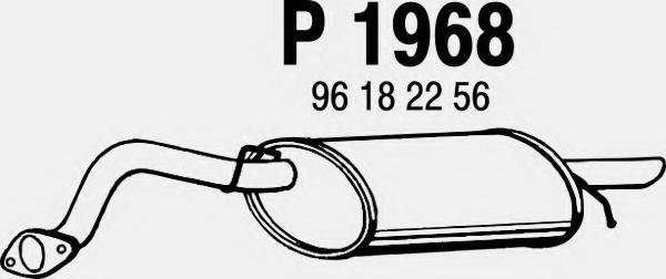 FENNO P1968 Глушник вихлопних газів кінцевий