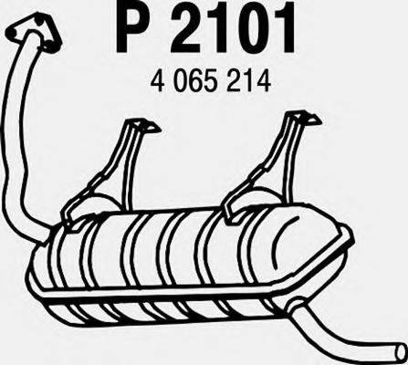 FENNO P2101 Глушник вихлопних газів кінцевий