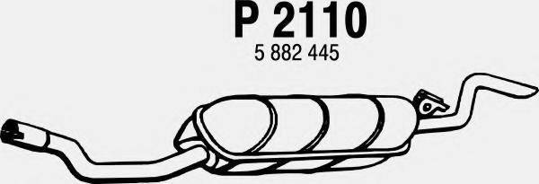 FENNO P2110 Глушник вихлопних газів кінцевий