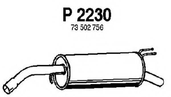 FENNO P2230 Глушник вихлопних газів кінцевий