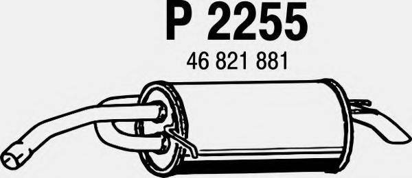 FENNO P2255 Глушник вихлопних газів кінцевий