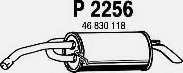 FENNO P2256 Глушник вихлопних газів кінцевий