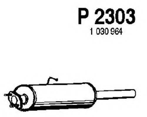 FENNO 2303 Середній глушник вихлопних газів