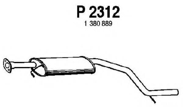 FENNO P2312 Середній глушник вихлопних газів