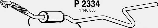 FENNO P2334 Середній глушник вихлопних газів