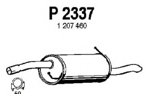 FENNO P2337 Глушник вихлопних газів кінцевий