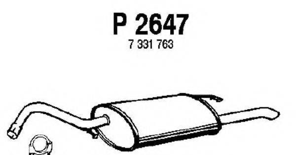 FENNO P2647 Глушник вихлопних газів кінцевий