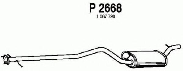 FENNO P2668 Середній глушник вихлопних газів