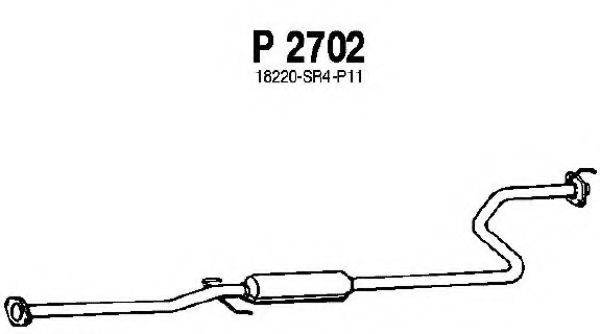 FENNO P2702 Середній глушник вихлопних газів