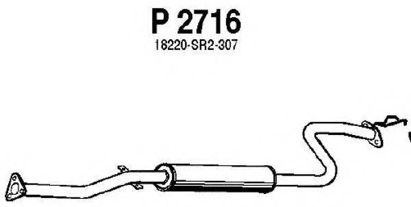 FENNO P2716 Середній глушник вихлопних газів