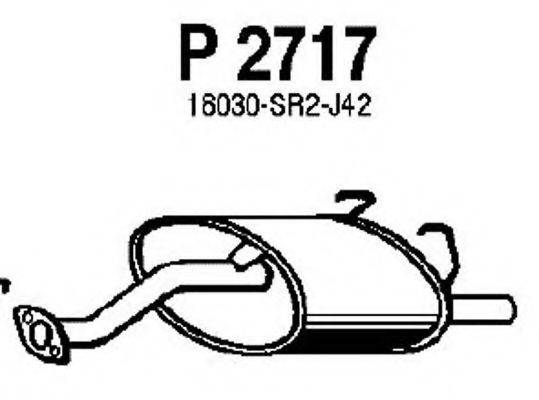 FENNO P2717 Глушник вихлопних газів кінцевий