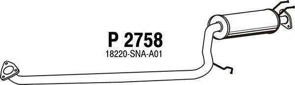 HONDA 18220-SNA-A01 Середній глушник вихлопних газів