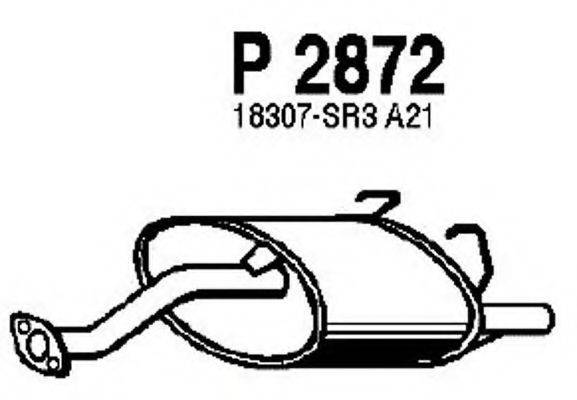 FENNO P2872 Середній глушник вихлопних газів