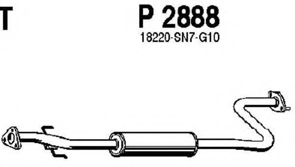 FENNO P2888 Середній глушник вихлопних газів