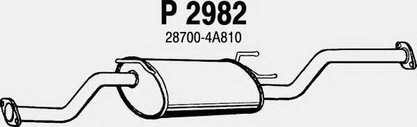 FENNO P2982 Середній глушник вихлопних газів