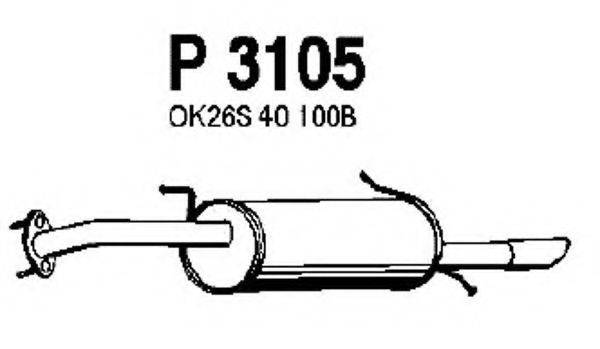 KIA OK23N-40-100D Глушник вихлопних газів кінцевий
