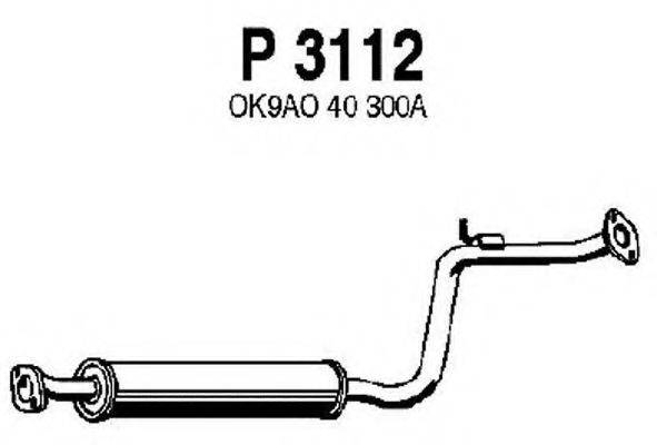 KIA OK9A0-40-300A Середній глушник вихлопних газів