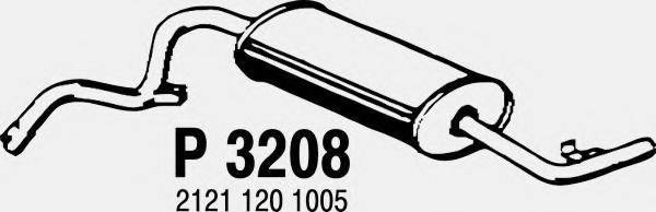 FENNO P3208 Глушник вихлопних газів кінцевий