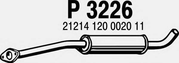FENNO P3226 Середній глушник вихлопних газів