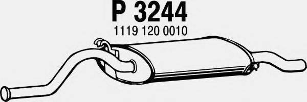FENNO P3244 Глушник вихлопних газів кінцевий
