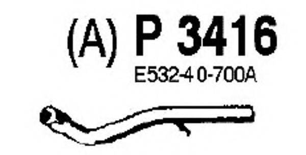 FENNO P3416 Труба вихлопного газу