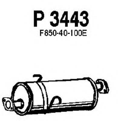 FENNO P3443 Середній глушник вихлопних газів
