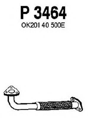 MAZDA OK201-40-500E Труба вихлопного газу