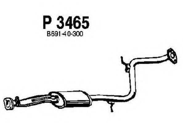 FENNO P3465 Середній глушник вихлопних газів