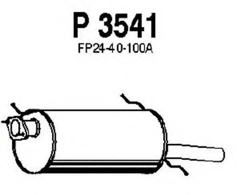 FENNO P3541 Глушник вихлопних газів кінцевий