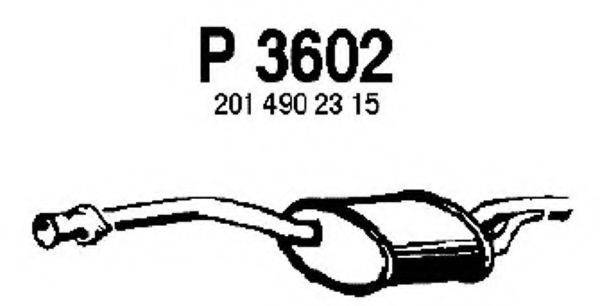 FENNO P3602 Середній глушник вихлопних газів