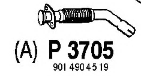 FENNO P3705 Труба вихлопного газу