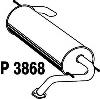 FENNO P3868 Глушник вихлопних газів кінцевий