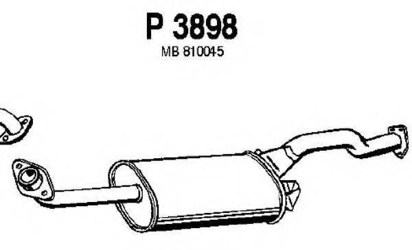 FENNO P3898 Середній глушник вихлопних газів