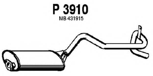 FENNO P3910 Глушник вихлопних газів кінцевий