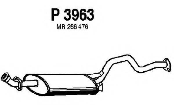 FENNO P3963 Глушник вихлопних газів кінцевий