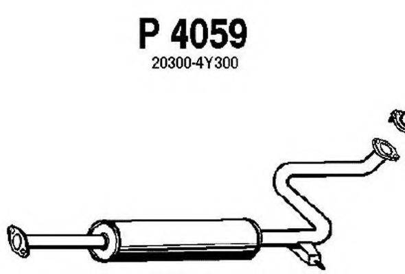 FENNO 4059 Середній глушник вихлопних газів