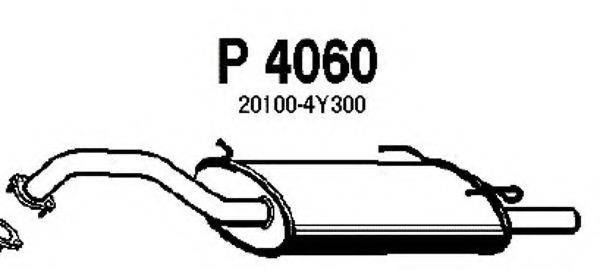 FENNO P4060 Глушник вихлопних газів кінцевий