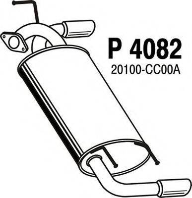 FENNO P4082 Глушник вихлопних газів кінцевий