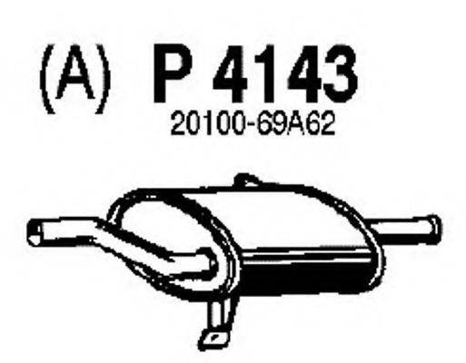 FENNO P4143 Глушник вихлопних газів кінцевий