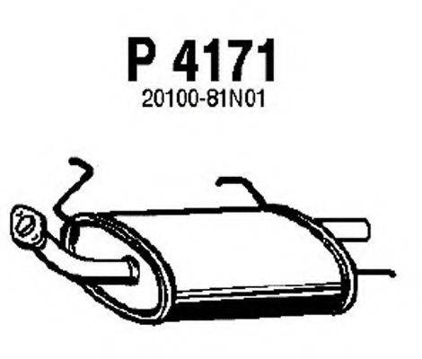 FENNO P4171 Глушник вихлопних газів кінцевий