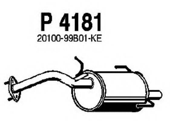 FENNO P4181 Глушник вихлопних газів кінцевий