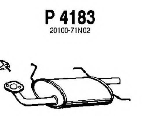FENNO P4183 Глушник вихлопних газів кінцевий