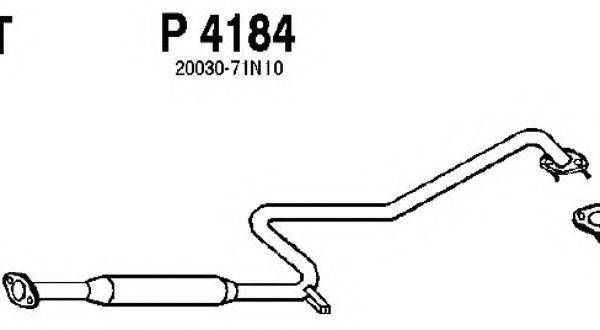 FENNO P4184 Середній глушник вихлопних газів