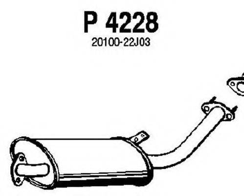 FENNO P4228 Середній глушник вихлопних газів